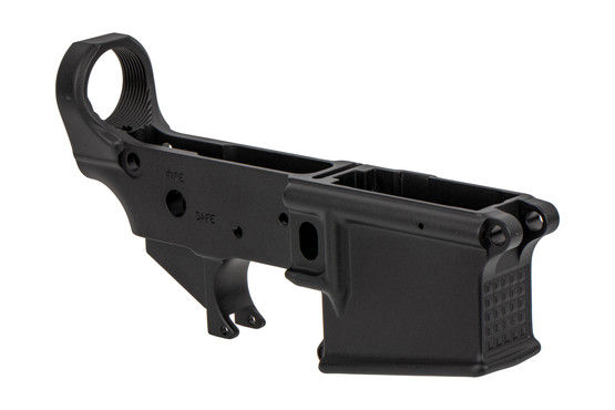 The Zev Technologies stripped lower features a textured grip on the magwell